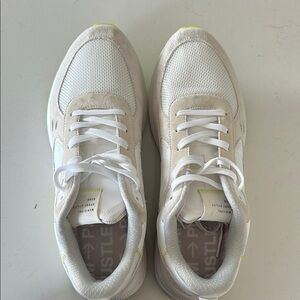 White and Cream Sneakers